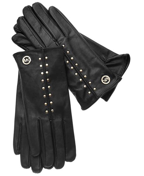 michael kors mens leather gloves|studded leather gloves.